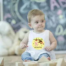 12 шт./компл. для беременных Для женщин на фото наклейки весело с любимыми персонажами из мультфильмов; р-р 1-12 веху Костюмы декоративные наклейки