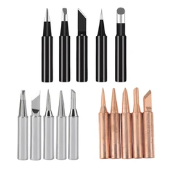 Pointes de fer à souder sans plomb, 900M, noir et or, 5 pièces, outils de soudage BGA 