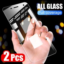 Protector de pantalla de vidrio templado para Sony Xperia XZ XZ1 XZ2 Premium XA XA1 XA2 Ultra X XZ1 XZ2, película protectora de vidrio compacto, 2 uds.