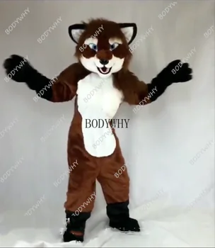 

NEW Top Sale Fox Husky Dog Mascot Costume Suits Cosplay Party Game Dress Outfits Clothing Christmas Birthday Gift