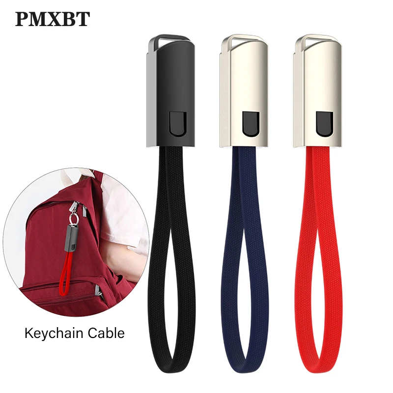 

Mini Micro USB Keychain USB C Short Cable For Huawei Samsung Xiaomi Type C Cables Phone Key Chain Fast Charging Sync Data Cord