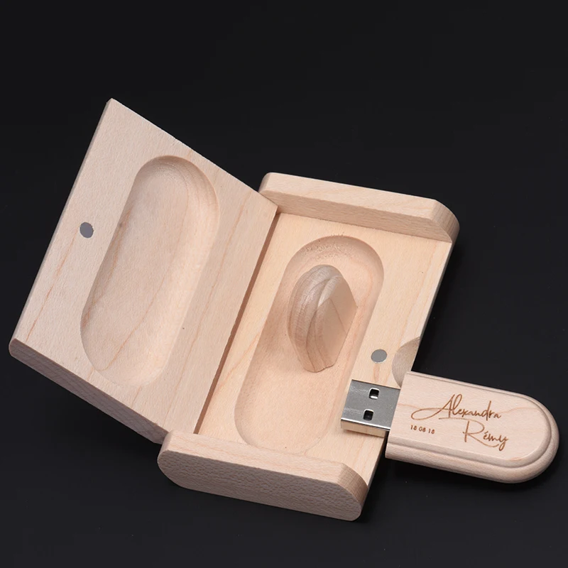 Usb флеш накопитель JASTER в деревянной коробке 4/8/16/32/64 ГБ|USB флэш-накопители| |