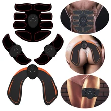 

Abdominal muscle stimulator trainer EMS fitness training equipment home gym weight loss device unisex massager