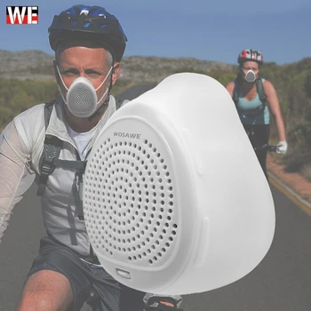 

WOSAWE PM2.5 Dust Anti-Pollution Repeat Washable Mask Mouth Mask with Filters Mask Silicone Cover Mask