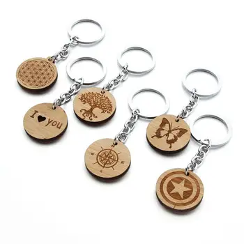 

10pcs Wedding souvenir Wooden keychain bridal shower bridesmaid gift Wedding favor and gifts for guests
