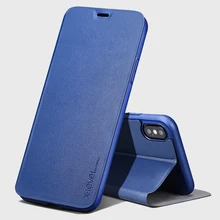 X-уровень книга кожаный флип чехлы для iPhone 5S SE 6 6 S 7 8 плюс ультра тонкий Бизнес роскошная кожаная чехол для Iphone Xs