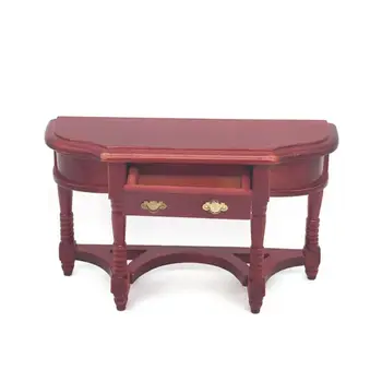 

1:12 Miniature Dollhouse Furniture Wooden Dining Table Mini Doll House Accessories Dining Room Kitchen Decoration F3ME