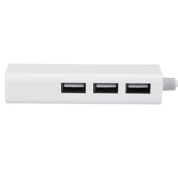

USB3.1 Type-C to 3 Ports USB HUB With RJ45 Lan Adapter for Apple Macbook AS99