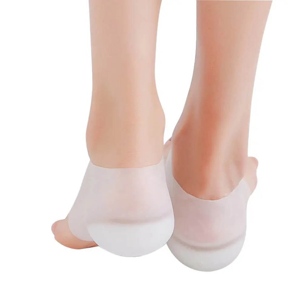

Sturdy Insoles Unisex Foot Insoles Height Increase Solid Silicone Insoles Anti-slip Socks Warm Heel Pads