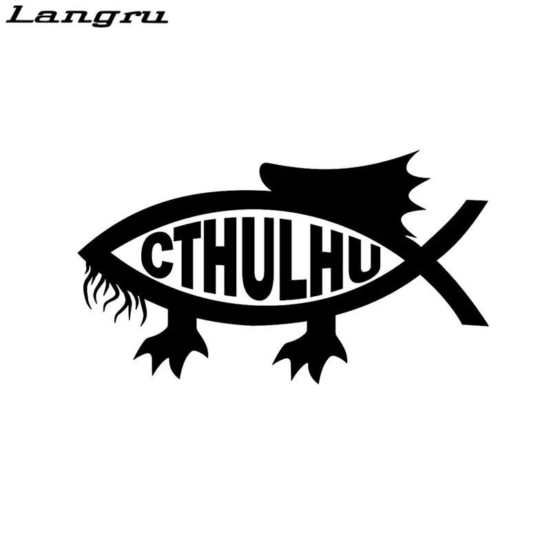 Новый стиль Cthulhu рыба модная Автомобильная Наклейка Декор Виниловая