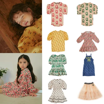 

Kids New Atumn Dress 2020 LD Brand Girls Cute Fashion Print Long Sleeve Dresses Baby Child Outwear Clothes