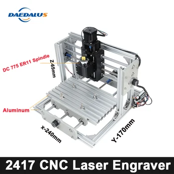 

CNC Lase 2417 Engraving Machine DC 775 Spindle Mini Pcb Pvc Milling Machine,Metal Wood Carving ,CNC Router,CNC2417,GRBL Control