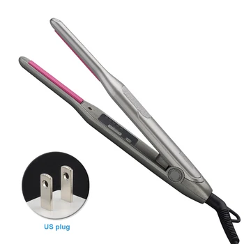 

2 In 1 Hair Straightener Styling Tool Dual Voltage Auto Off Fast Heating Temperature Adjustable PTC Multifunctional Curling Iron