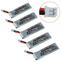 5 шт. аккумулятор Infinity Lipo 1S 3,7 V 3,8 V 450mAh 85C 1S перезаряжаемый PH2.0 для радиоуправляемого внутреннего гоночного дрона CineDrone Whoop BetaFPV