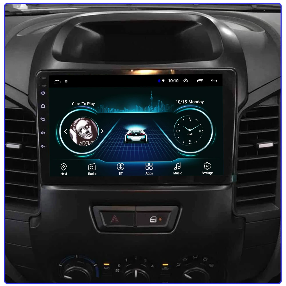 

9" Quad-core 2.5D IPS screen Android 10 Car GPS radio Navigation for Ford Ranger 2011-2014