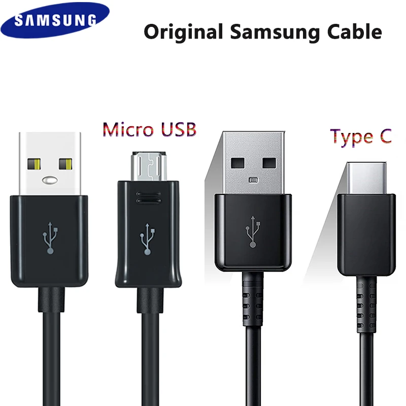 Оригинальный кабель SAMSUNG Micro USB/Type-C USB C шнур для быстрой зарядки и передачи данных 0