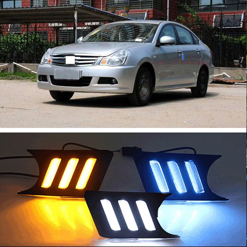 Светодиодные дневные ходовые огни CAPQX для Nissan Sylphy 2009 2018 Стайлинг автомобиля
