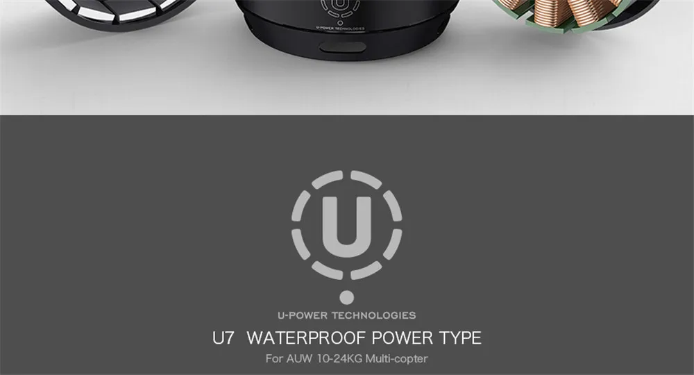 TMOTOR U7-V2.0 KV280 Высокое качество мульти-оси Дрон с бесщеточным двигателем постоянного тока Водонепроницаемость защищает от ветра и пыли упорная