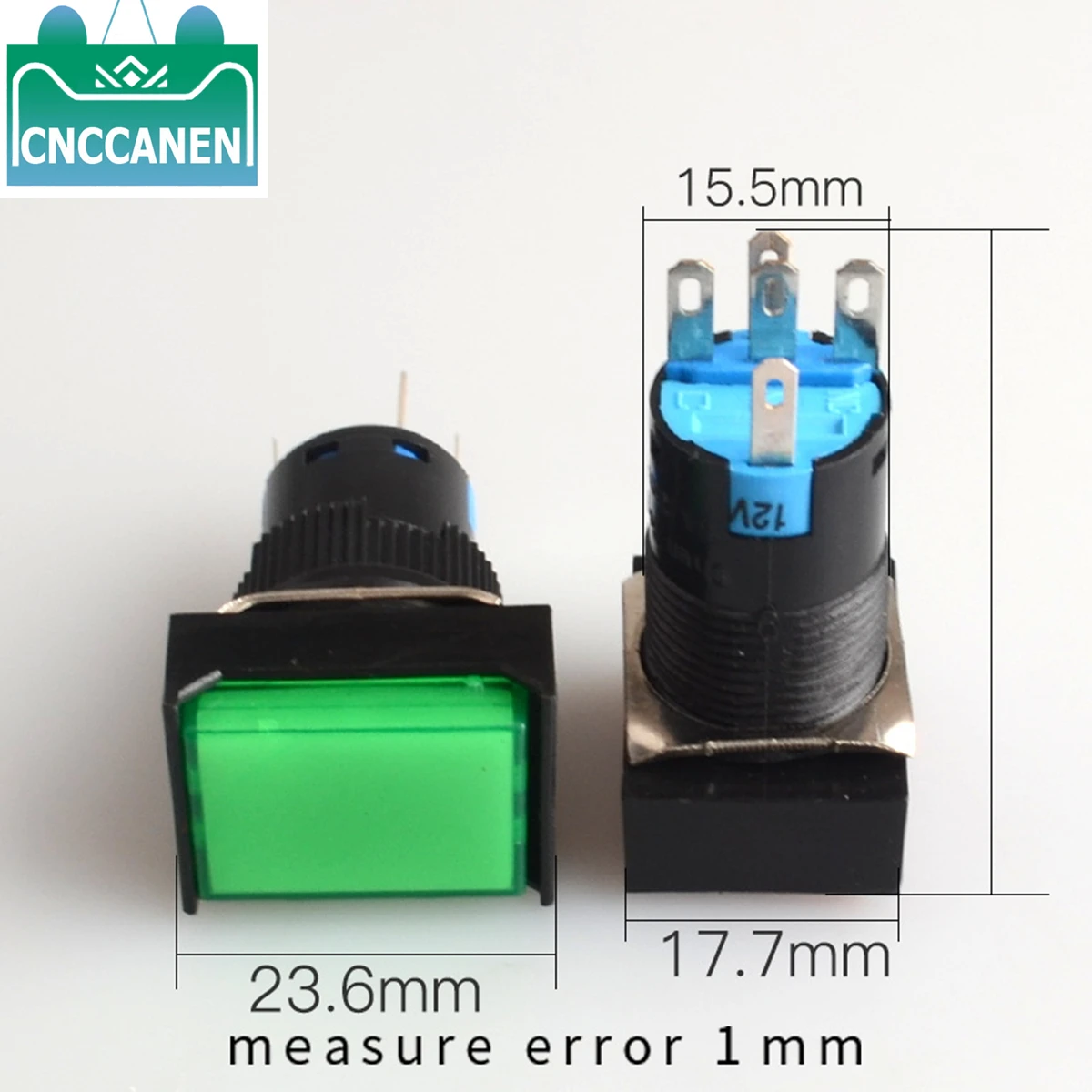 5V 12V 5pin моментальный светодиодный переключатель с автоматическим замком 16MM Кнопка с фиксацией