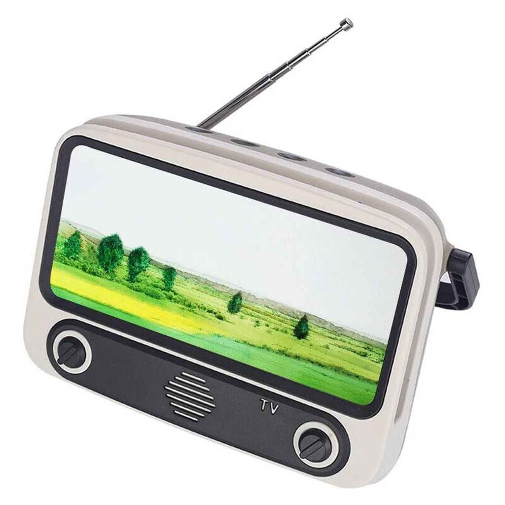 Creative Mini Music Player Portable Retro TV Wireless Stereo Surround Bass HiFi Sound Speakers For Cell Phones | Электроника
