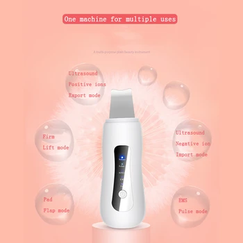 

Ultrasonic Skin Scrubber Deep Face Cleaning Machine Peeling Shovel Facial Pore Cleaner Whiteing Lifting Beauty Tool USB