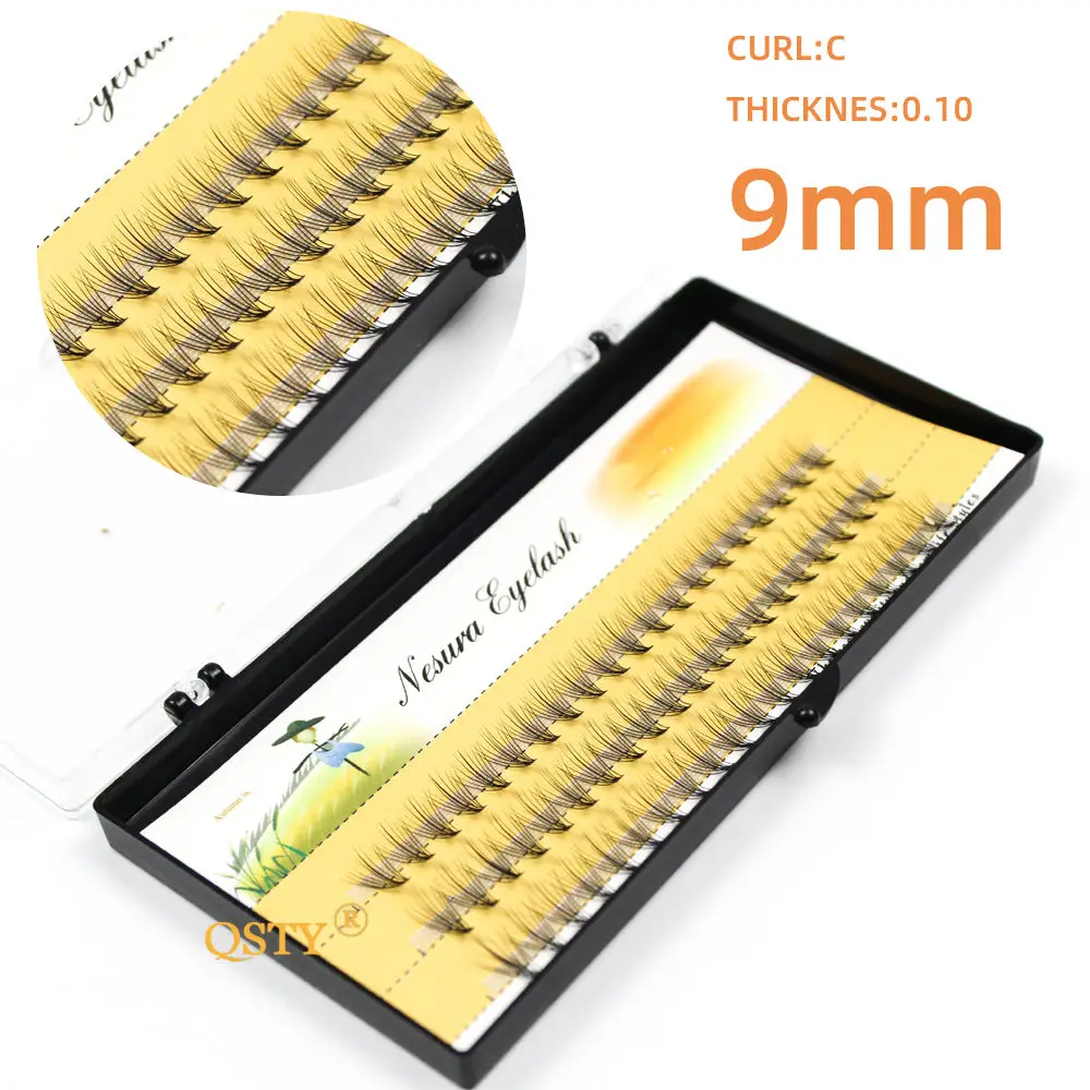 60 Bundle 10D Natural Soft Mink Eyelash Individual Grafting Eyelashes Extension Russian Volume Curl False Lashes Make up Cilias 34
