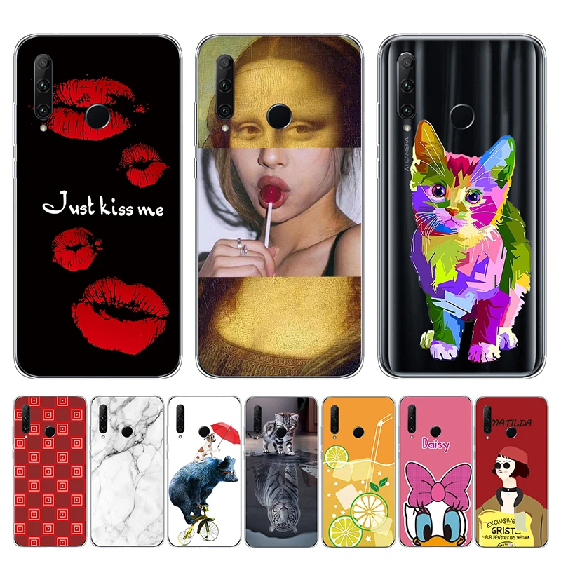 Silicone Phone Case for Huawei Honor 20 Lite Coque Soft Creative Painted Cover Shells Bags Cute TPU |