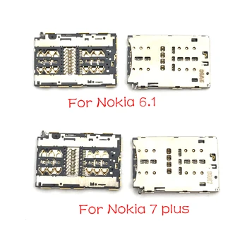 

50Pcs/Lot,For Nokia 7 Plus / 6.1 Sim Connector Board Card Reader Slot Socket Holder Flex Cable