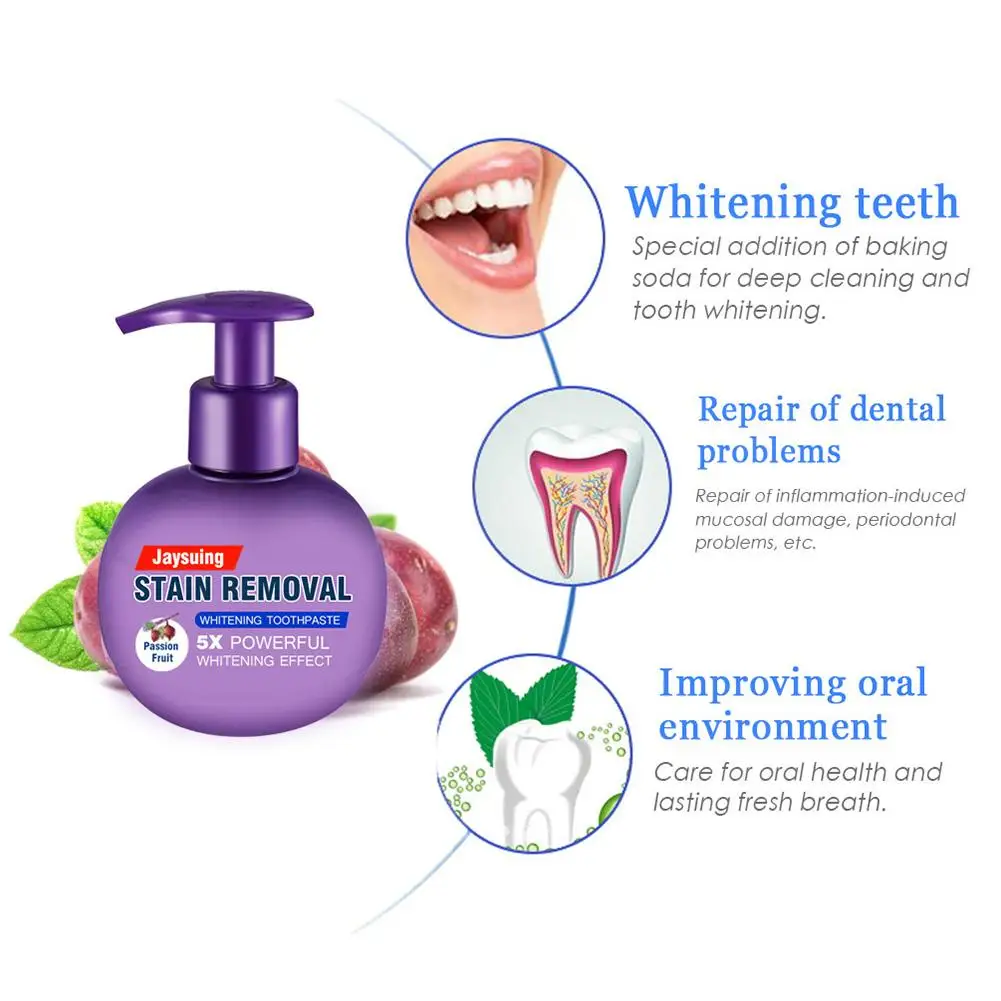 Strengthening Stain Removal Gel Toothpaste Whitening Toothpaste Fight Bleeding Gums White Toothpaste Fresh Breath Oral Care 2