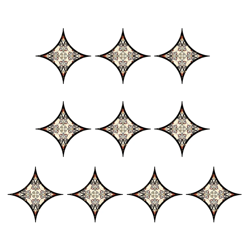 European Self Adhesive PVC Ceramic Tile Stickers Waterproof Floor Wall Sticker Diagonal Kitchen Home Decoration