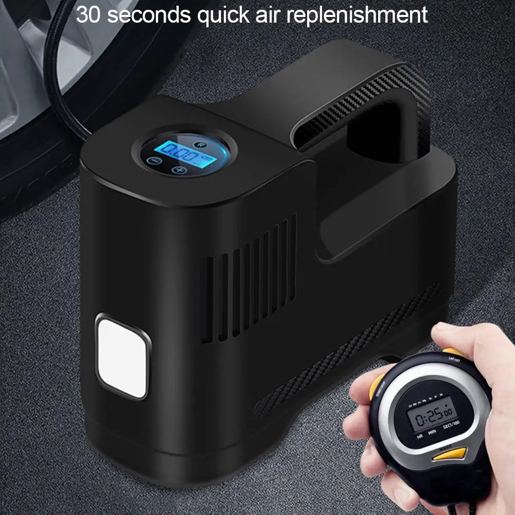 

12V Portable Car Air Compressor Pump Digital Tire Inflator for Car Bicycles Motorcycle Tires Basktball LED Light Tire Pump