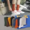 High Quality Colorful Harajuku Retro Men Cotton Dress Crew Socks Winter Hip hop White Black GreyDesigner Christmas Gift Cool ► Photo 2/6