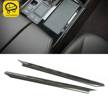 

CARMANGO for Volkswagen VW Atlas Teramont Car Styling Gear Shift Panel Cover Trim Frame Sticker Pad Chrome Interior Accessories