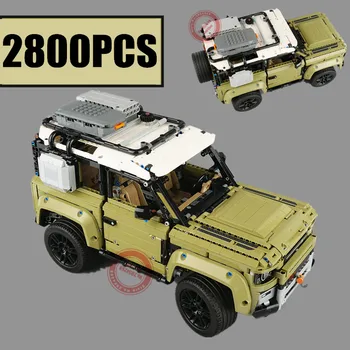 

New 2800PCS Guardian Off-road Vehicle Land Car Rover Fit Technic Defender Model Building Blocks Bricks Toys Kid Christmas