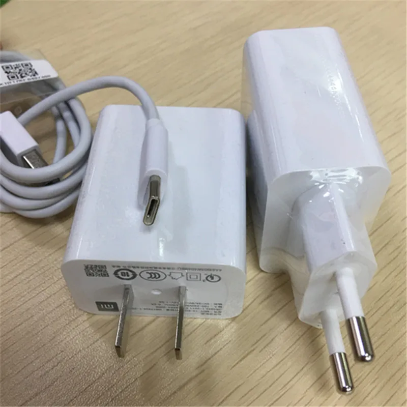 5v 1a usb Original Xiaomi Mi 9 SE USB Fast Wall Charger QC3.0 18W Quick Charge Adapter Type C Cable for Redmi 8 K20Pro Note 7Pro Mi 9t pro Fast charge 18w