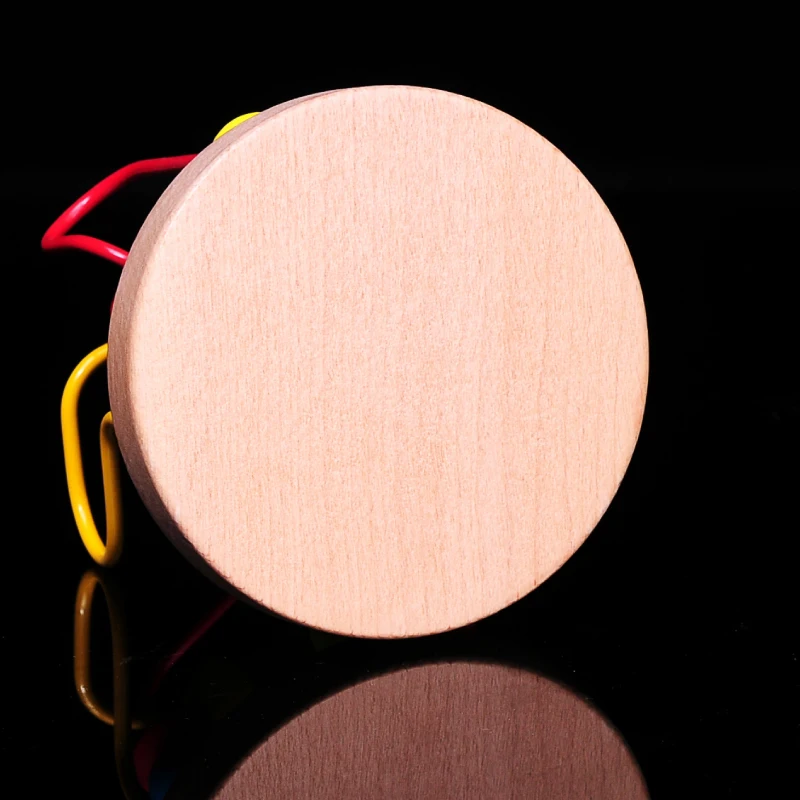 Free shipping infant wooden toys educational diy toys color cartoon of mini round bead 3