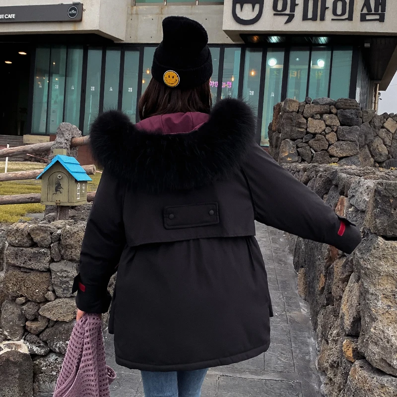 Korean Style 2019 Winter Jacket Women Warm Thicken Loose Female Coat W_A5_6