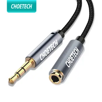 

CHOETECH Jack 3.5 mm Audio Extension Cable for samsung Stereo 3.5mm Jack Aux Cable for Headphones Xiaomi Redmi 7 8 PC