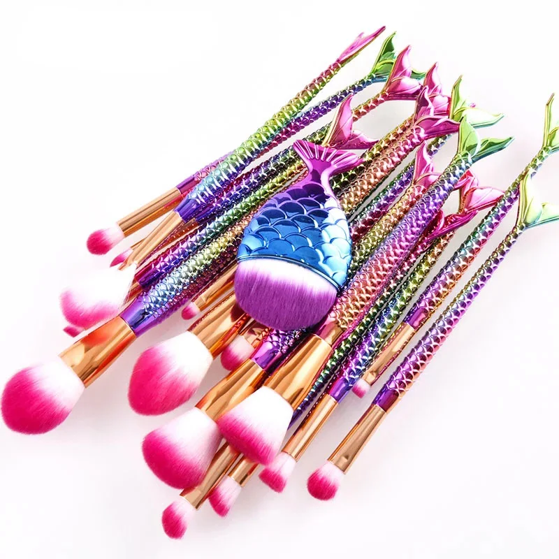 Набор кистей для макияжа русалка 7/8/10/11/15/16 шт.|brush tool kit|makeup brush setbeauty make up |