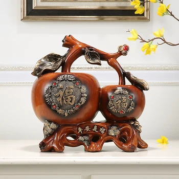 

Retro Apple Piggy Bank Wooden Living Room Piggy Bank Large Coin Caja Fuerte Secreta Oculta Pared Oversized Money Box KK60CX