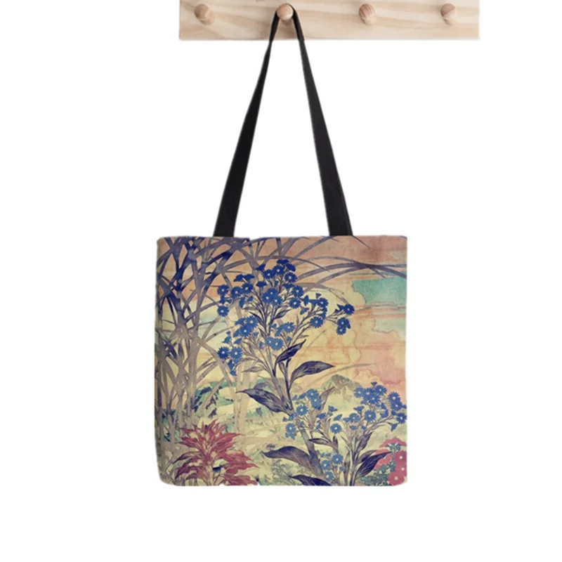 Shopper Simple Colorful Butterfly Art Printed Tote Bag women Harajuku shopper handbag girl Shoulder shopping bag Lady Canvas Bag