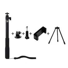 Телескопический шест палка для селфи с Bluetooth Контролируемая ручным моноподом с Штатив для GoPro Hero 2 3 3+ 4 5 6 7 8 SJCAM экшн-камеры XiaoYi Камера аксессуары