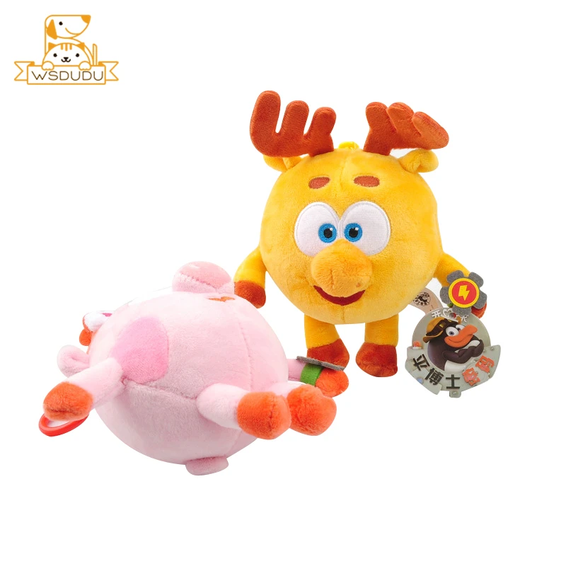 Милый мультфильм Krosh Rosa Dokko Losyash Otto Gogoriki Kikoriki Мягкая Подвеска для ключей мягкие игрушки, животные куклы-кролики подарки