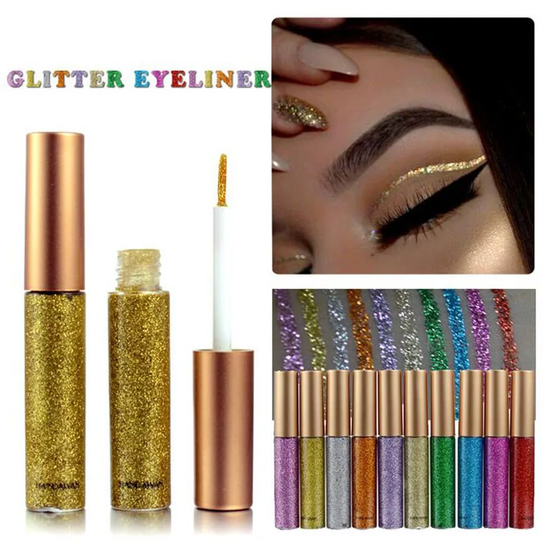 

Long Lasting Liquid Glitter Eyeliner Waterproof Shiny Liquid Eye Liner Shimmer Pigment Eyes Makeup Cosmetics cl