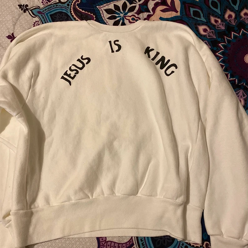 Коллекция 2019FW Kanye West, толстовки с надписью Jesus Is King, ограниченная серия, толстовки с надписью Sunday service, толстовки Kanye West, пуловеры с надписью Jesus is King, толстовки