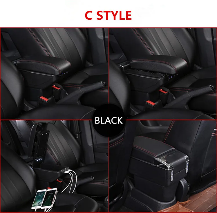 单层升高带灯带USB 黑色_C