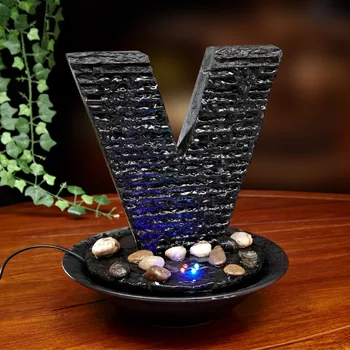 

Fountain Flowing Desktop Decoration Humidifier Home Office Decoration Customizable Letters