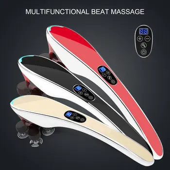 

Fast Shipping Electric Cervical Vertebra Massager Device Kneading Shoulder Back Neck Massager Infrared Massage Body Relaxation