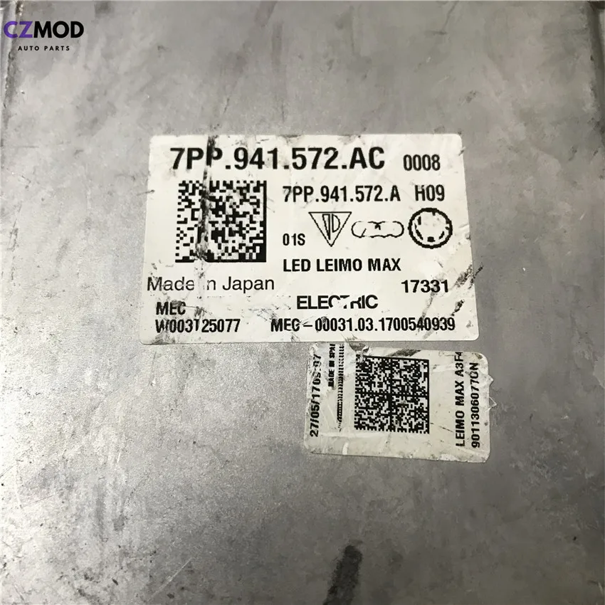 US $38.23 CZMOD Original 7PP941572AC Headlight LED Driver Module LED LEIMO MAX A3 A5 Q2 Q5 7PP941572AC W003T25077 car accessoriesUsed