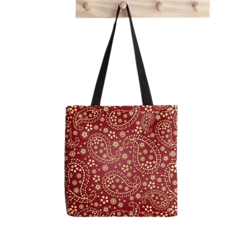 2021 Shopper Bandana Face Mask Print Tote Bag women Harajuku shopper handbag girl Shoulder shopping bag Lady Canvas Bag
